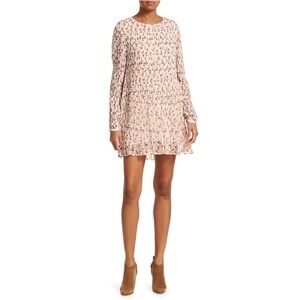FRAME Floral Smocked Dress L